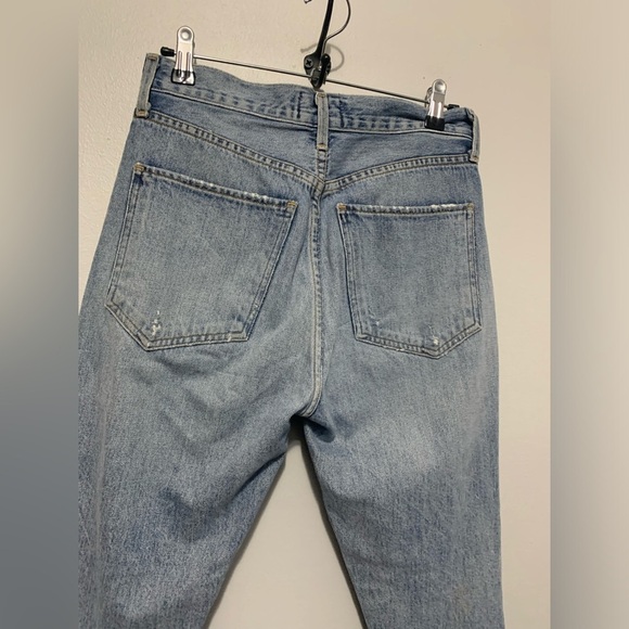 Agolde Riley High Rise Straight Crop in Blitz Women's Size 25 - Picture 13 of 14